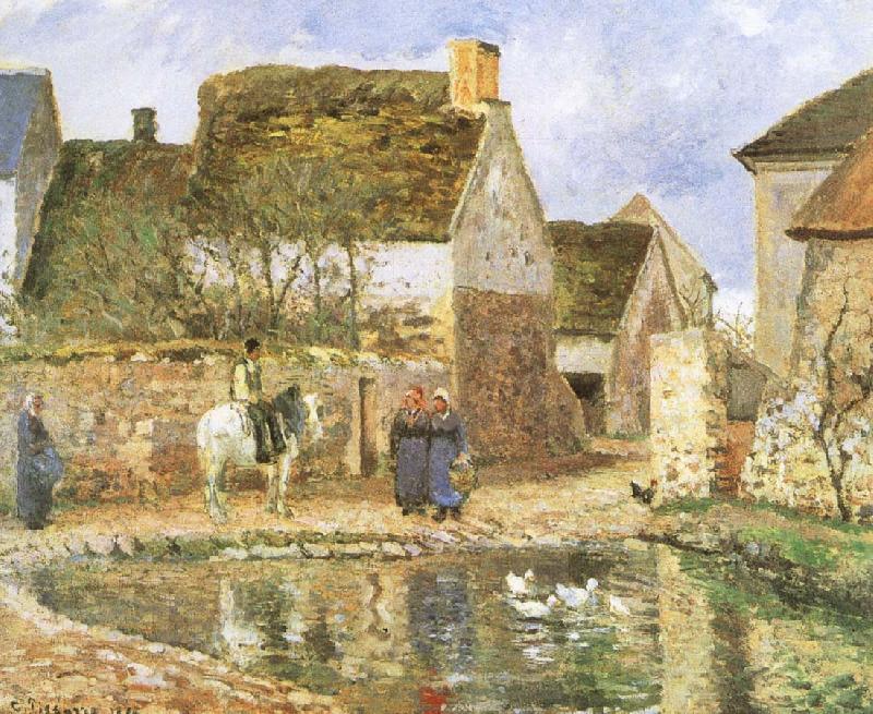 Camille Pissarro Duck pond China oil painting art